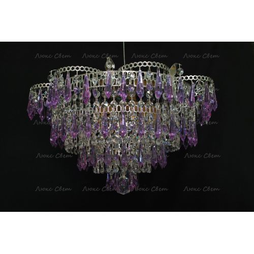 Люстра Ромашка Хризантема фиолетовая большой карашдаш в Кирове Гусь Хрустальный