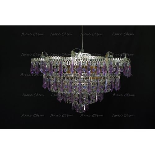 Люстра Ромашка Хризантема фиолетовая большой карашдаш в Кирове Гусь Хрустальный