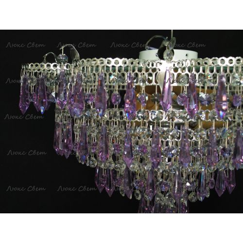 Люстра Ромашка Хризантема фиолетовая большой карашдаш в Кирове Гусь Хрустальный