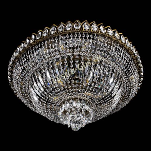 Люстра Хрустальный Каскад №1 700 мм под бронзу в Кирове Гусь Хрустальный