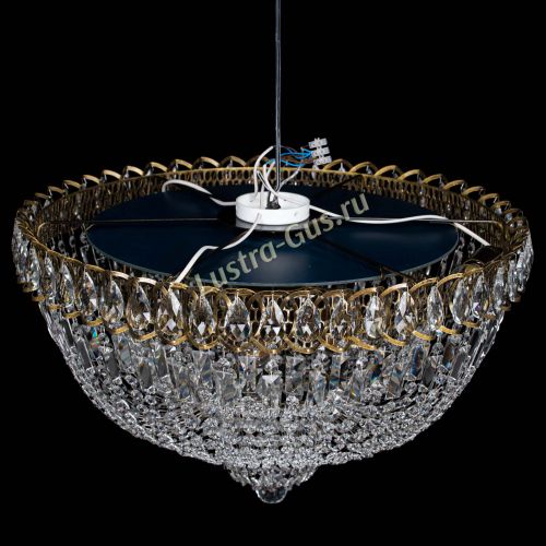 Люстра Хрустальный Каскад №2 журавлик под бронзу в Кирове Гусь Хрустальный