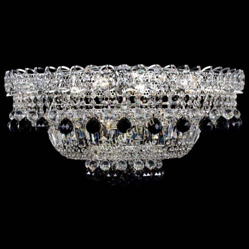 Люстра Хрустальный каскад №3 Шар черная в Кирове Гусь Хрустальный