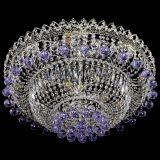 Люстра Хрустальный каскад №3 Шар фиолетовая в Кирове