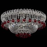 Люстра Хрустальный каскад №3 Шар красная в Кирове