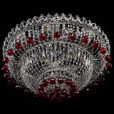 Люстра Хрустальный каскад №3 Шар красная в Кирове