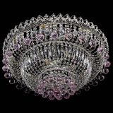 Люстра Хрустальный каскад №3 Шар розовая в Кирове