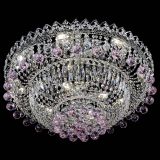 Люстра Хрустальный каскад №3 Шар розовая в Кирове