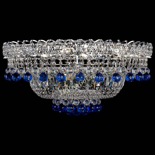 Люстра Хрустальный каскад №3 Шар синяя в Кирове Гусь Хрустальный