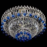 Люстра Хрустальный каскад №3 Шар синяя в Кирове