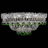 Люстра Хрустальный каскад №3 Шар зеленая в Кирове