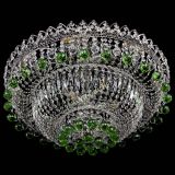 Люстра Хрустальный каскад №3 Шар зеленая в Кирове