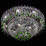 Люстра Хрустальный каскад №3 Шар зеленая в Кирове