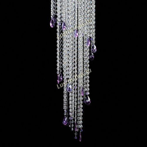 Люстра Хрустальный Каскад №5 фиолетовый в Кирове Гусь Хрустальный