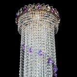 Люстра Хрустальный Каскад №5 фиолетовый в Кирове