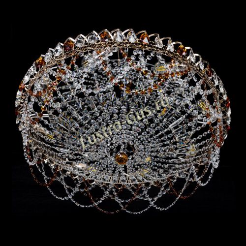 Люстра Каскад Ажур 700 мм чайный в Кирове Гусь Хрустальный