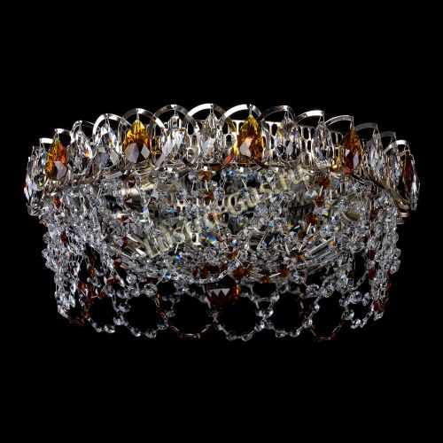 Люстра Хрустальный Каскад Ажур чайный в Кирове Гусь Хрустальный