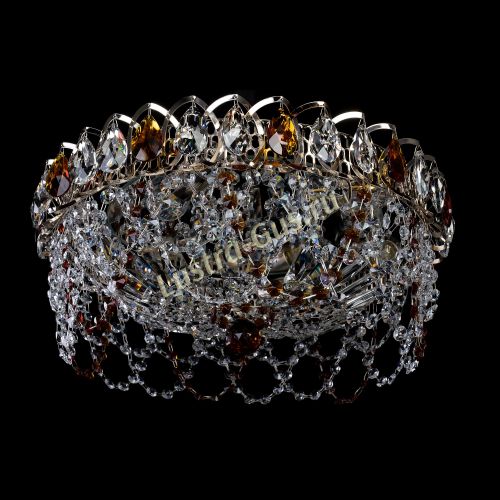 Люстра Хрустальный Каскад Ажур чайный в Кирове Гусь Хрустальный