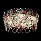 Люстра Хрустальный Каскад Ажур красный в Кирове
