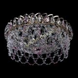 Люстра Хрустальный Каскад Ажур розовый в Кирове