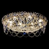 Люстра Каскад Ажур 700 мм синий в Кирове