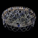 Люстра Каскад Ажур 700 мм синий в Кирове