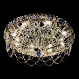 Люстра Каскад Ажур 700 мм синий в Кирове