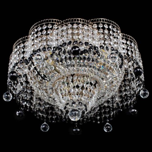 Люстра Камелия №4 черная в Кирове Гусь Хрустальный