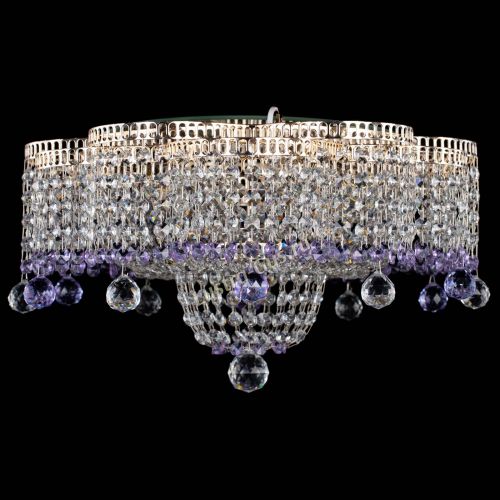 Люстра Камелия №4 фиолетовая в Кирове Гусь Хрустальный