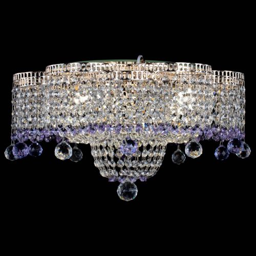 Люстра Камелия №4 фиолетовая в Кирове Гусь Хрустальный