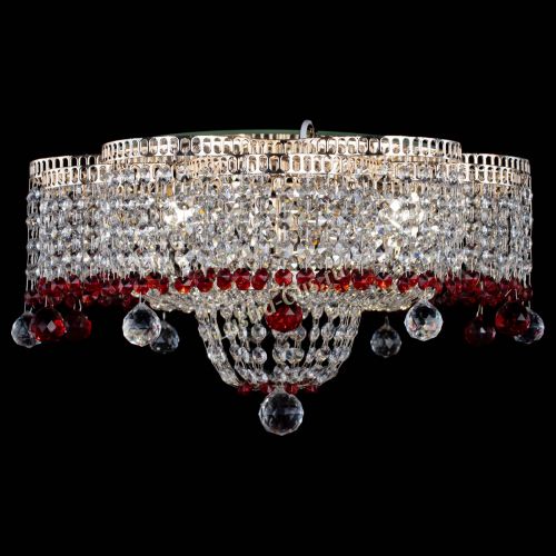 Люстра Камелия №4 красная в Кирове Гусь Хрустальный