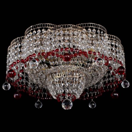 Люстра Камелия №4 красная в Кирове Гусь Хрустальный