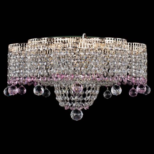 Люстра Камелия №4 розовая в Кирове Гусь Хрустальный