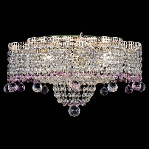 Люстра Камелия №4 розовая в Кирове Гусь Хрустальный