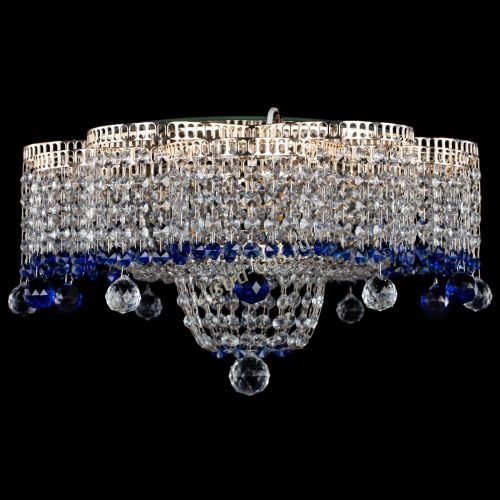 Люстра Камелия №4 синяя в Кирове Гусь Хрустальный