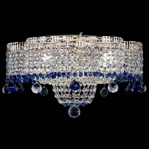Люстра Камелия №4 синяя в Кирове Гусь Хрустальный
