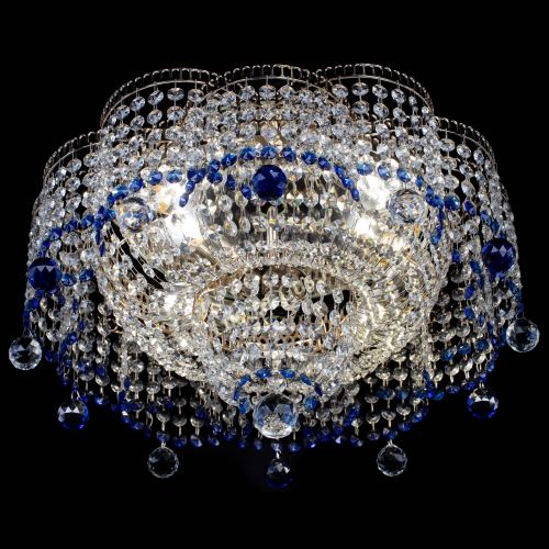 Люстра Камелия №4 синяя в Кирове Гусь Хрустальный