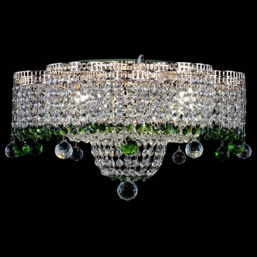 Люстра Камелия №4 зеленая в Кирове Гусь Хрустальный