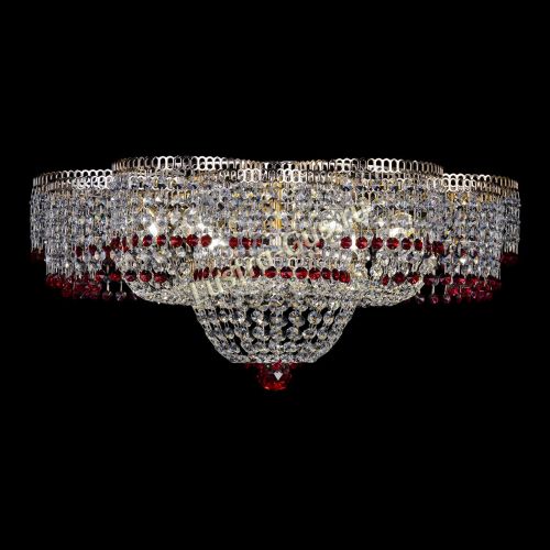 Люстра Камелия №1 красная в Кирове Гусь Хрустальный