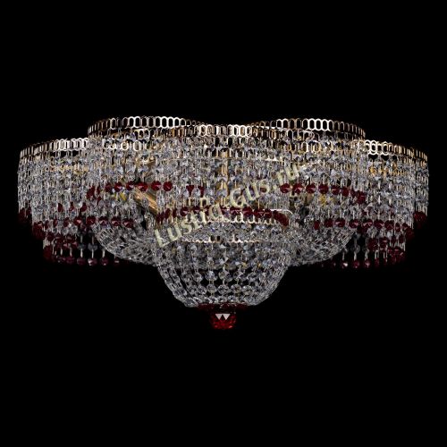 Люстра Камелия №1 красная в Кирове Гусь Хрустальный