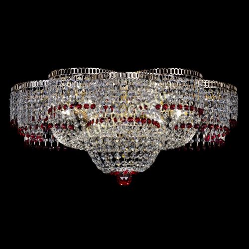 Люстра Камелия №1 красная в Кирове Гусь Хрустальный