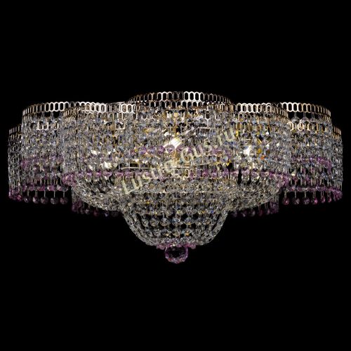 Люстра Камелия №1 розовая в Кирове Гусь Хрустальный