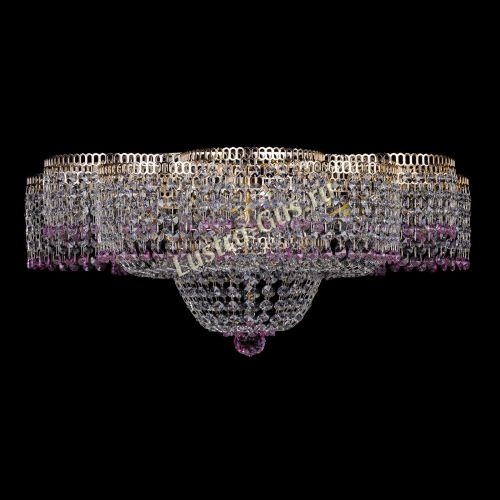 Люстра Камелия №1 розовая в Кирове Гусь Хрустальный