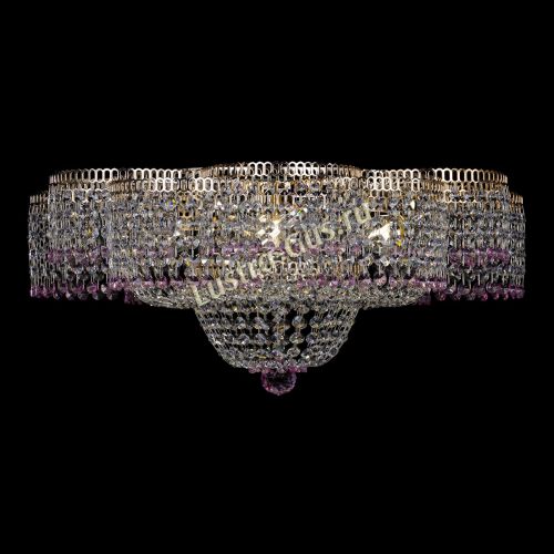 Люстра Камелия №1 розовая в Кирове Гусь Хрустальный