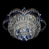 Люстра Камея №1 - 3 лампы синяя в Кирове