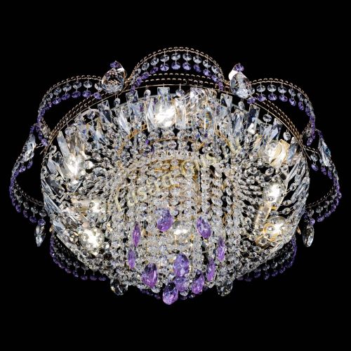 Люстра Камея №1 фиолетовая в Кирове Гусь Хрустальный