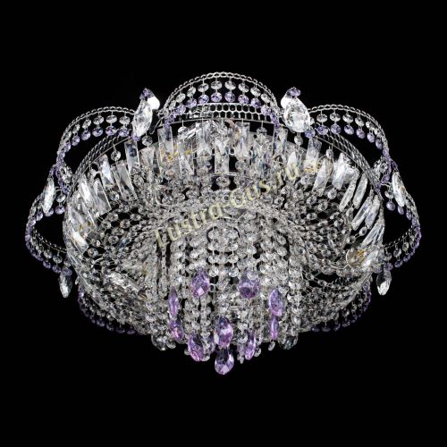 Люстра Камея №1 фиолетовая в Кирове Гусь Хрустальный