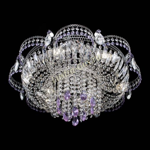 Люстра Камея №1 фиолетовая в Кирове Гусь Хрустальный