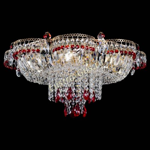 Люстра Камея №1 красная в Кирове Гусь Хрустальный
