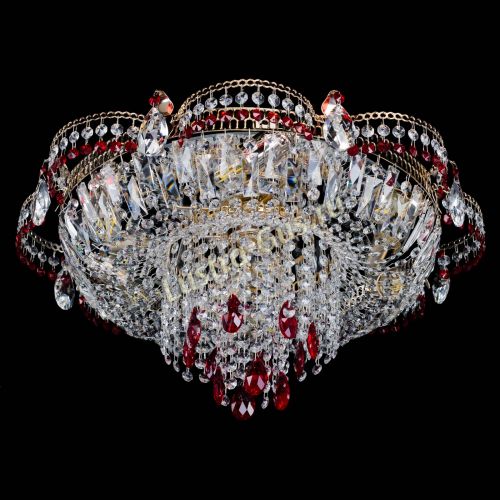 Люстра Камея №1 красная в Кирове Гусь Хрустальный