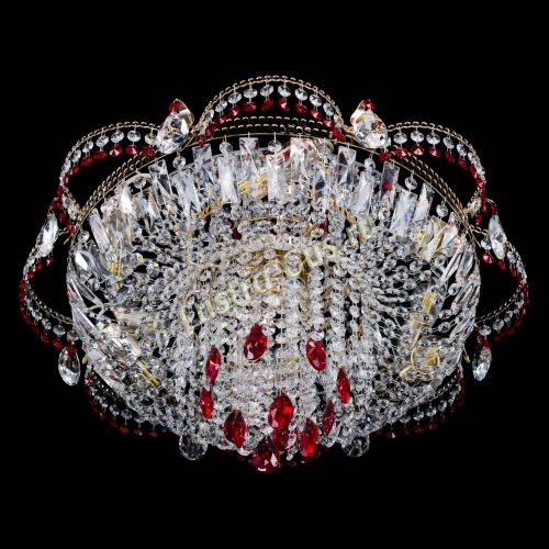 Люстра Камея №1 красная в Кирове Гусь Хрустальный